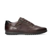 Mephisto Brun snör-zip sneaker för män Brown, Herr