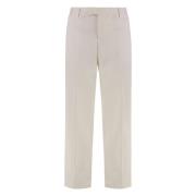 PT Torino Stretch bomullbyxor med bakfickor Beige, Dam