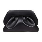 THEMOIRè Vegan Tyg Clutch Väska Svart Färg Black, Dam