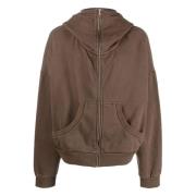 Entire Studios Stilfull Full Zip Jacka Brown, Dam