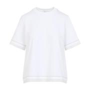 Peserico Ljus Vit Tshirt White, Dam