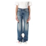 Off White Meteor Denim Jacka Blue, Dam