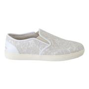 Dolce & Gabbana Elegant Off White Loafers fr damer White, Dam