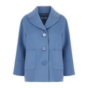 Max Mara Stiliga Jackor för Kvinnor Blue, Dam