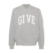 Givenchy Logo Track Bomber Jacka Gray, Herr