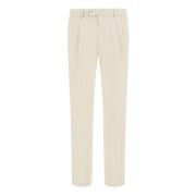 Boggi Milano Stretch Cotton/Tencel-byxor Beige, Herr