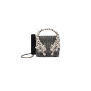 Roberto Cavalli Paljett Tiger Telefonfodral Black, Dam