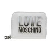 Love Moschino Vår/Sommar Dam Medium Plånbok White, Dam