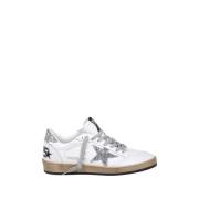 Golden Goose Glitter Star Heel Nappa Upper Skor White, Dam