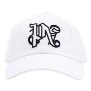 Palm Angels Monogram Cap White, Herr