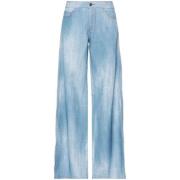 Ermanno Scervino Wide Jeans Blue, Dam