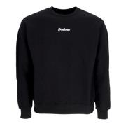 Disclaimer Logo Crewneck Sweatshirt Svart/Vit Black, Dam