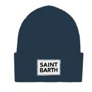 MC2 Saint Barth Stickad mössa i SB-stil Blue, Dam