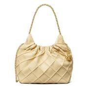 Tory Burch Mini Hobo Axelväska Beige, Dam