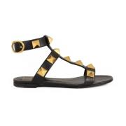 Valentino Garavani Lädersandal Black, Dam