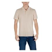 Emporio Armani EA7 Kortärmad Polo Vår/Sommar Kollektion Beige, Herr