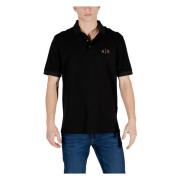 Armani Exchange Kortärmad Polo Vår/Sommar Kollektion Black, Herr