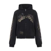 Balenciaga Färgad Svart Zip-Up Jacka Black, Dam