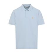 Carhartt Wip Chase Piquet Polo Shirt Blue, Herr