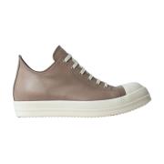 Rick Owens Italienska läder låga sneakers Multicolor, Herr