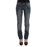 John Galliano Elegant Slim Fit Blå Jeans Blue, Dam