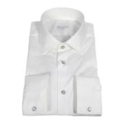 Xacus Modern Fransk Krage Skjorta Vit White, Herr