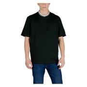 Armani Exchange Kortärmad bomullst-shirt vår/sommar Black, Herr