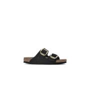 Birkenstock Svarta Arizona Big Buckle Sandaler Black, Dam