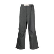 Darkpark Grå Virgin Wool Track Pants Gray, Herr