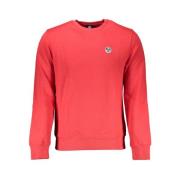 North Sails Borstad Bomullssweatshirt med Applique Logo Red, Herr