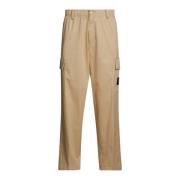 Calvin Klein Cargo Byxor med Flera Fickor Beige, Herr