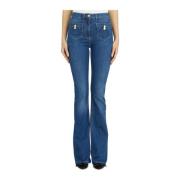 Elisabetta Franchi Jeans i Denim med Fickor Blue, Dam