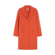 Max Mara Ren ull kokong skär kappa Orange, Dam