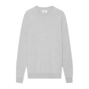 Nn07 Ull Crewneck Sweater Grå Melange Gray, Herr