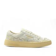 Ghoud Ivory Läder Låg Topp Sneakers White, Dam