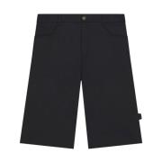 Courrèges Svarta Klassiska Shorts med Fickor Black, Herr