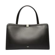 Max Mara Lyxig Toteväska med Mocka Interiör Black, Dam