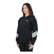 Adidas Svart Zip Hoodie Future Icons 3-Stripes Black, Dam