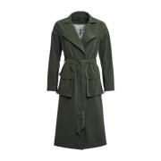 Stutterheim Matt Trench Coat med Modern Design Green, Dam