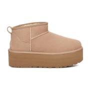 UGG Beige Ankelboots för kvinnor Beige, Dam