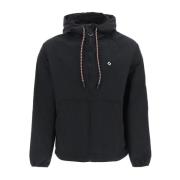 Marcelo Burlon Broderad Logga Windbreaker Jacka Black, Herr