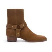 Saint Laurent Wyatt Harness Ankelboots Brown, Dam