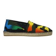 Valentino Garavani Canvas Espadrillas Slip On Multicolor Print Green, ...