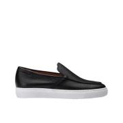 Doucal's Herr slip-on loafer i läder | svart Black, Herr