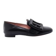 Bally Eleganta svarta läderloafers Ss23 Black, Dam