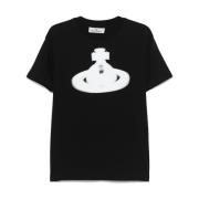 Vivienne Westwood Svart Crew Neck T-shirts och Polos Black, Herr