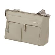 Samsonite Sten Grön Axelväska med Fickor Beige, Dam