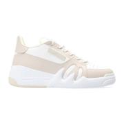 Giuseppe Zanotti Lädersneakers med perforerad detalj White, Dam