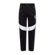 Balmain Sweatpants med kontrasttryck Black, Herr