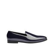 Doucal's Herrloafer i lackskinn | blå Blue, Herr